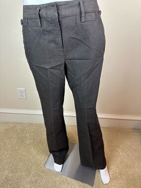 Larry Levine Charcoal Straight Leg Dress Pants